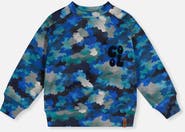 Deux par Deux Camouflage Cool Graphic Fleece Sweatshirt