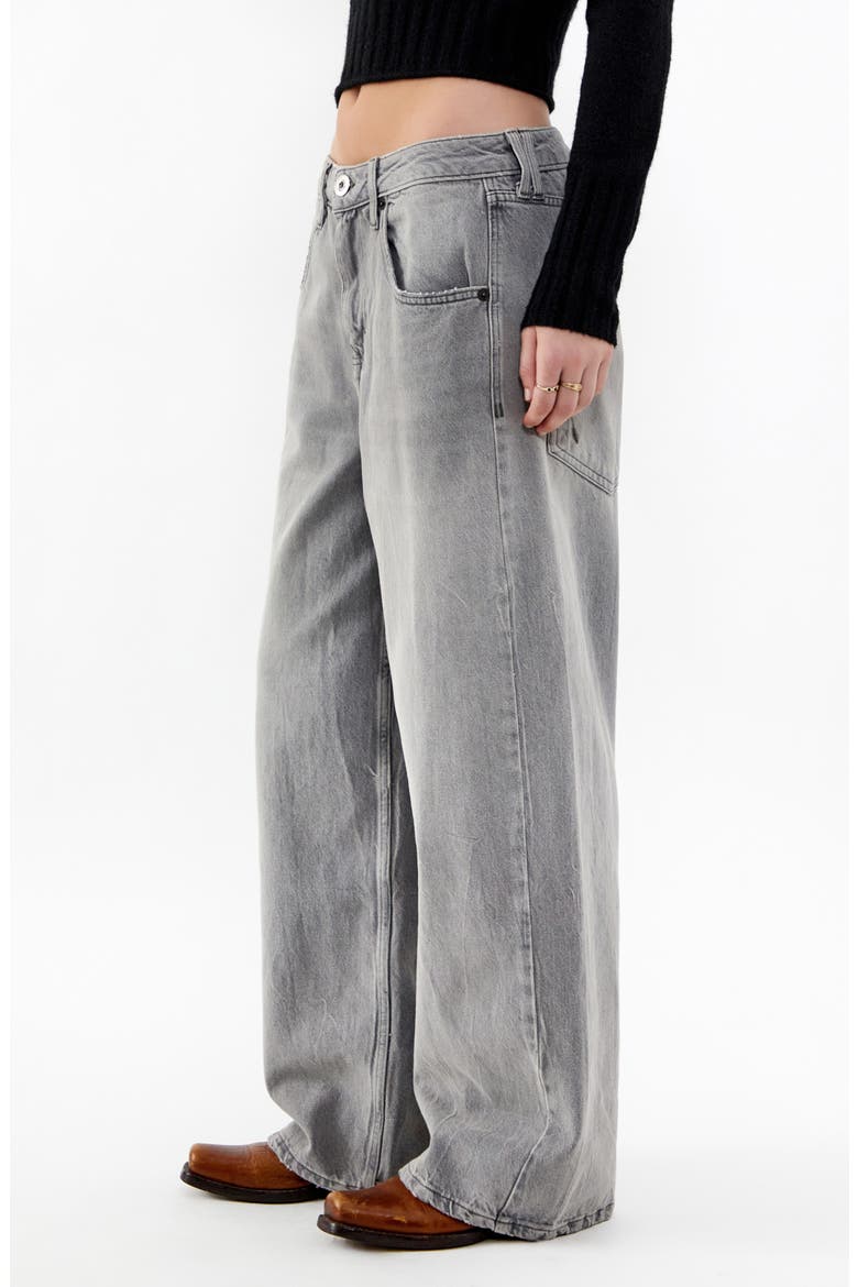 Jaya Baggy Low Rise Wide Leg Jeans, Alternate, color, GREY DENIM