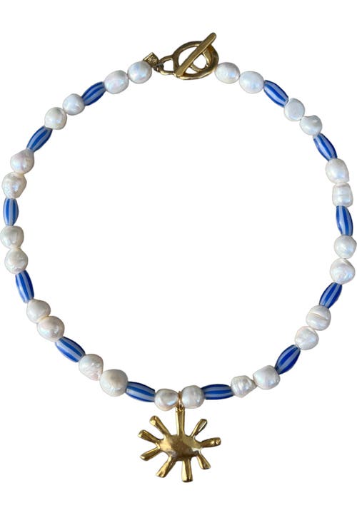 Sccollection Blu Necklace In Gold