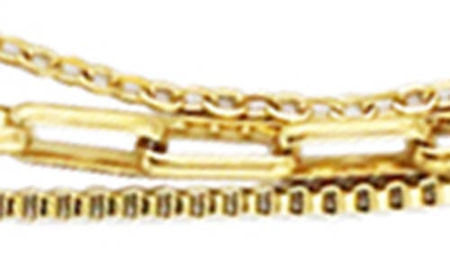 Rebl Layered Chain Necklace In Gold