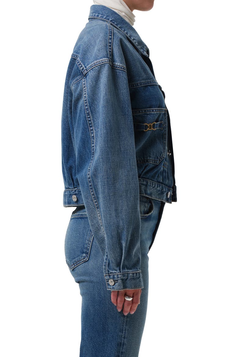 Horsebit Denim Jacket, Alternate, color, SWEETZER