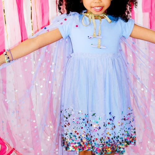 Sweet Wink Girls' Lavender Confetti Short Sleeve Tutu Dress - Little Kid, Big Kid In Lavender