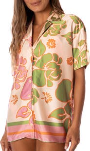 Maaji Floating Blooms Noise Cover-Up Shirt