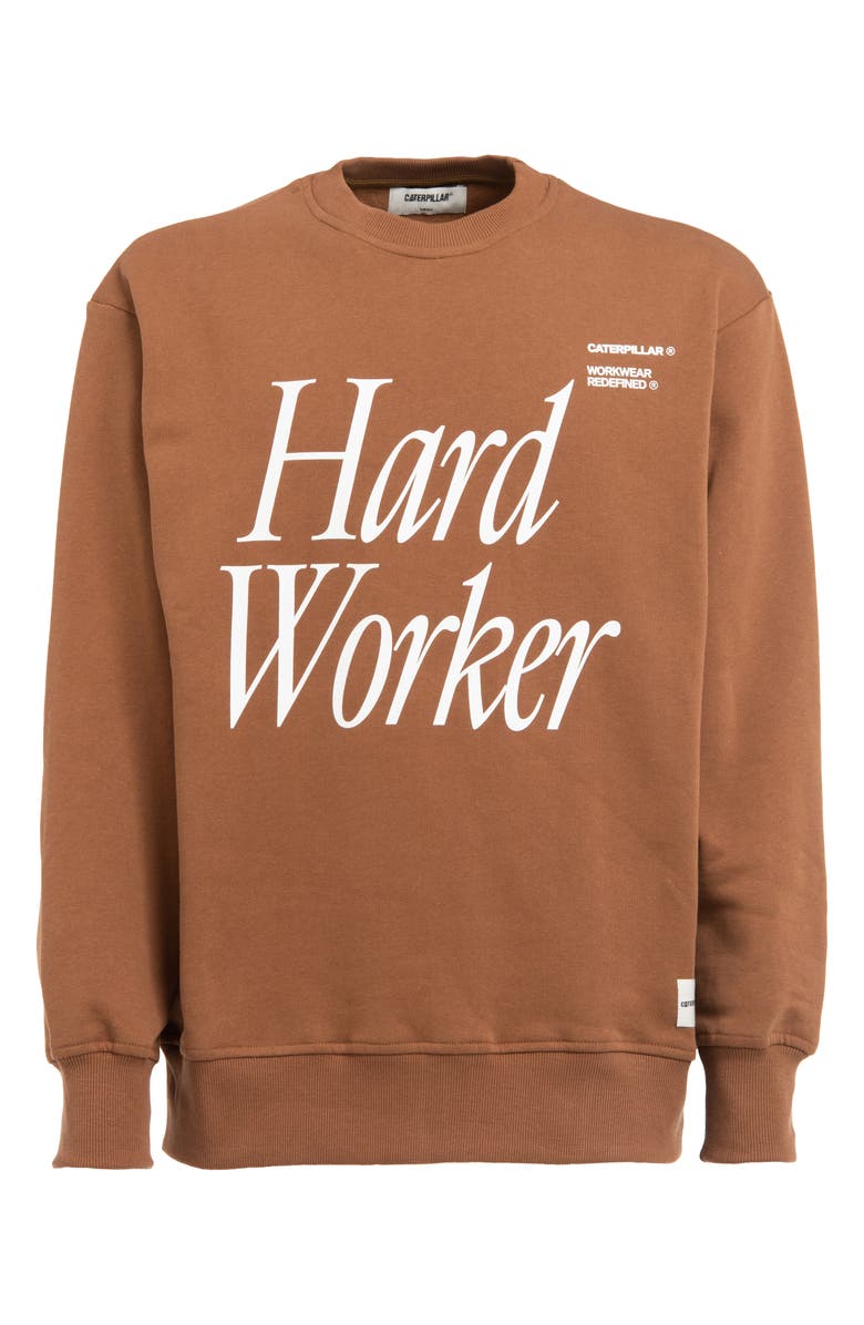 CAT WWR Hard Worker Graphic Sweatshirt, Main, color, 
