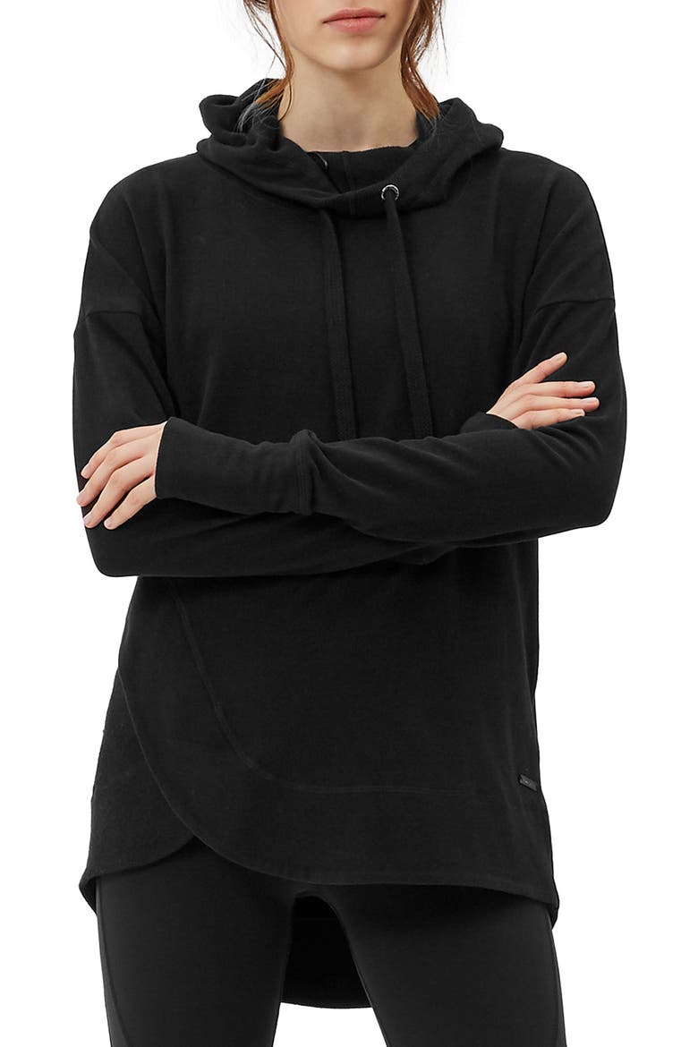 Invigorate Luxe Hoodie, Main, color, BLACK