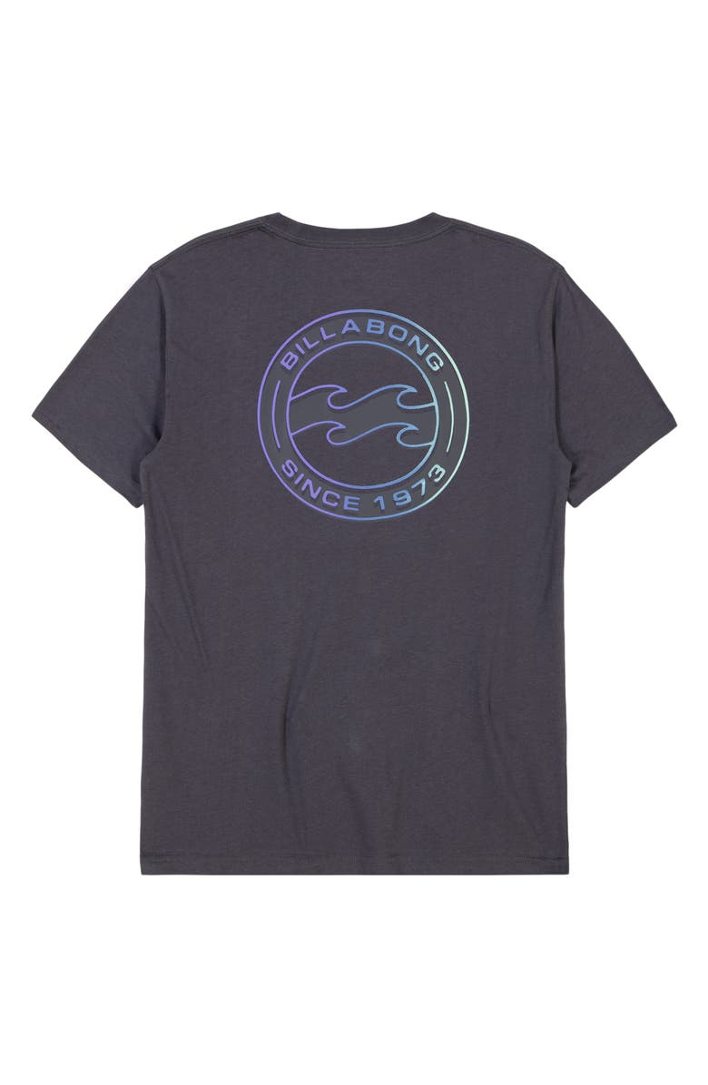 Billabong Kids' Hollow Logo Cotton Graphic T-Shirt, Alternate, color, Aged Indigo
