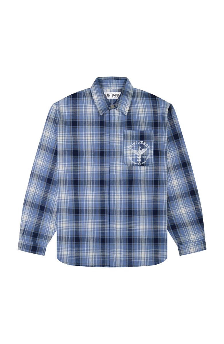 SAINT PERRY Spirits Of Summer Flannel Shirt, Main, color, Gray