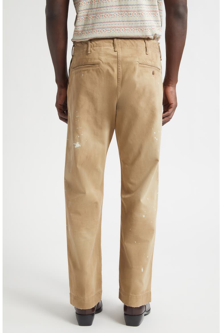 パンツ RRL Distressed Jungle Cloth Paint Pants Distressed Paint Splatter Field Chinos (Men) | Nordstrom
