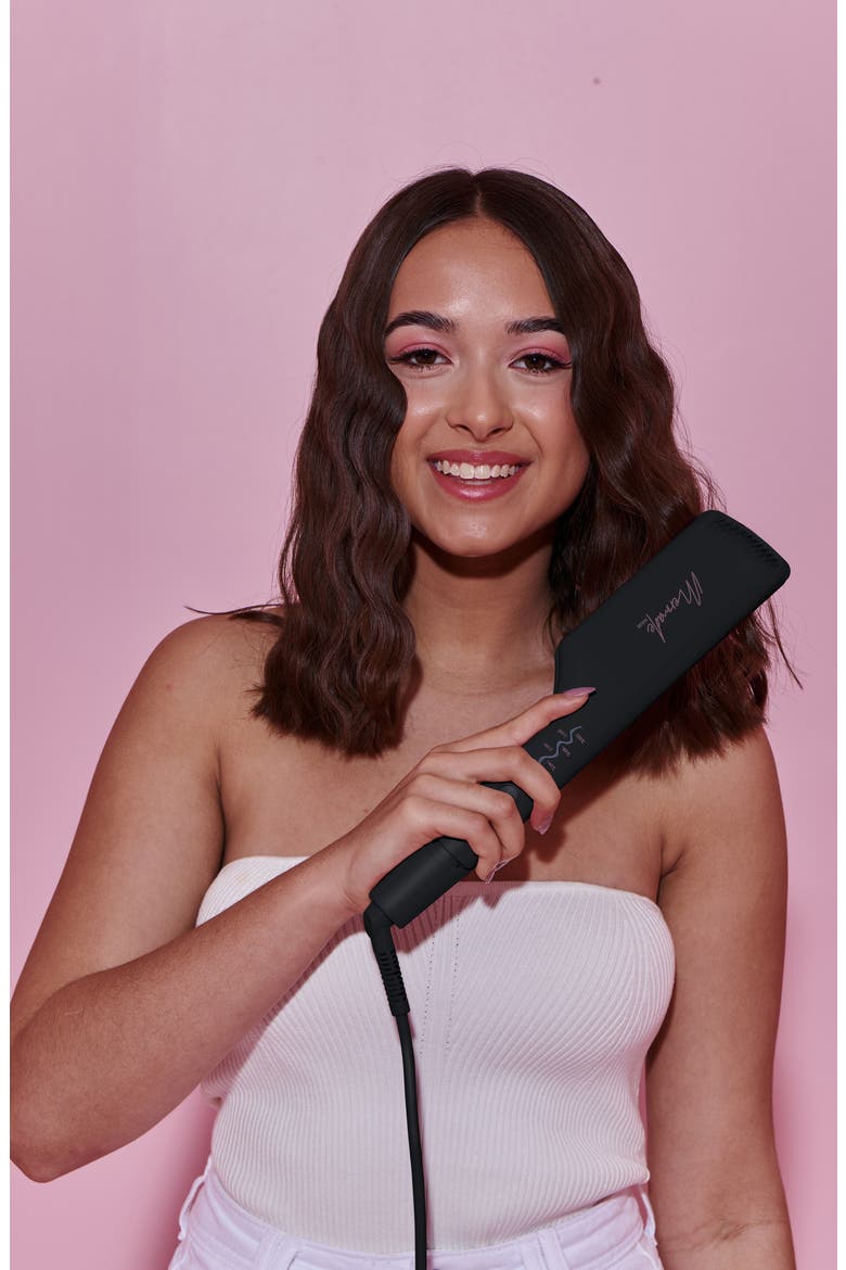 1-Inch Mini Double Waver Hair Iron, Alternate, color, BLACK
