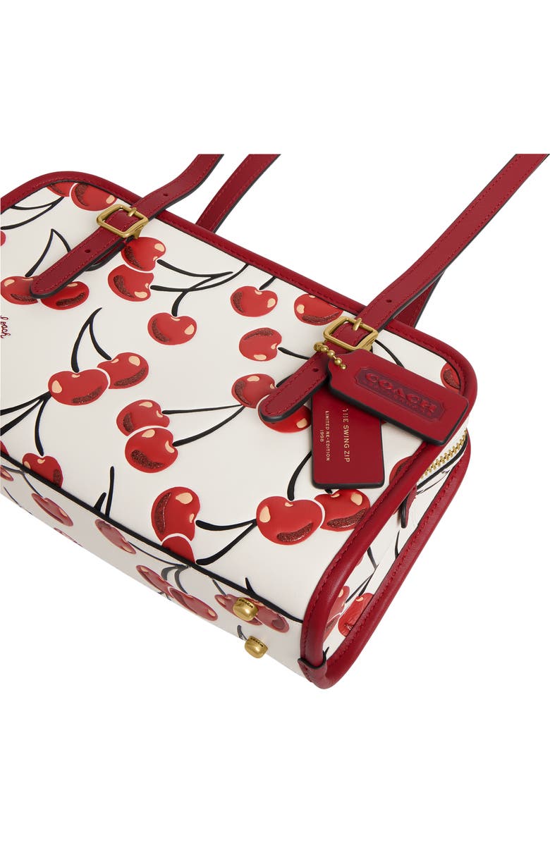 COACH Originals Cherry Print Zip Bag, Alternate, color,