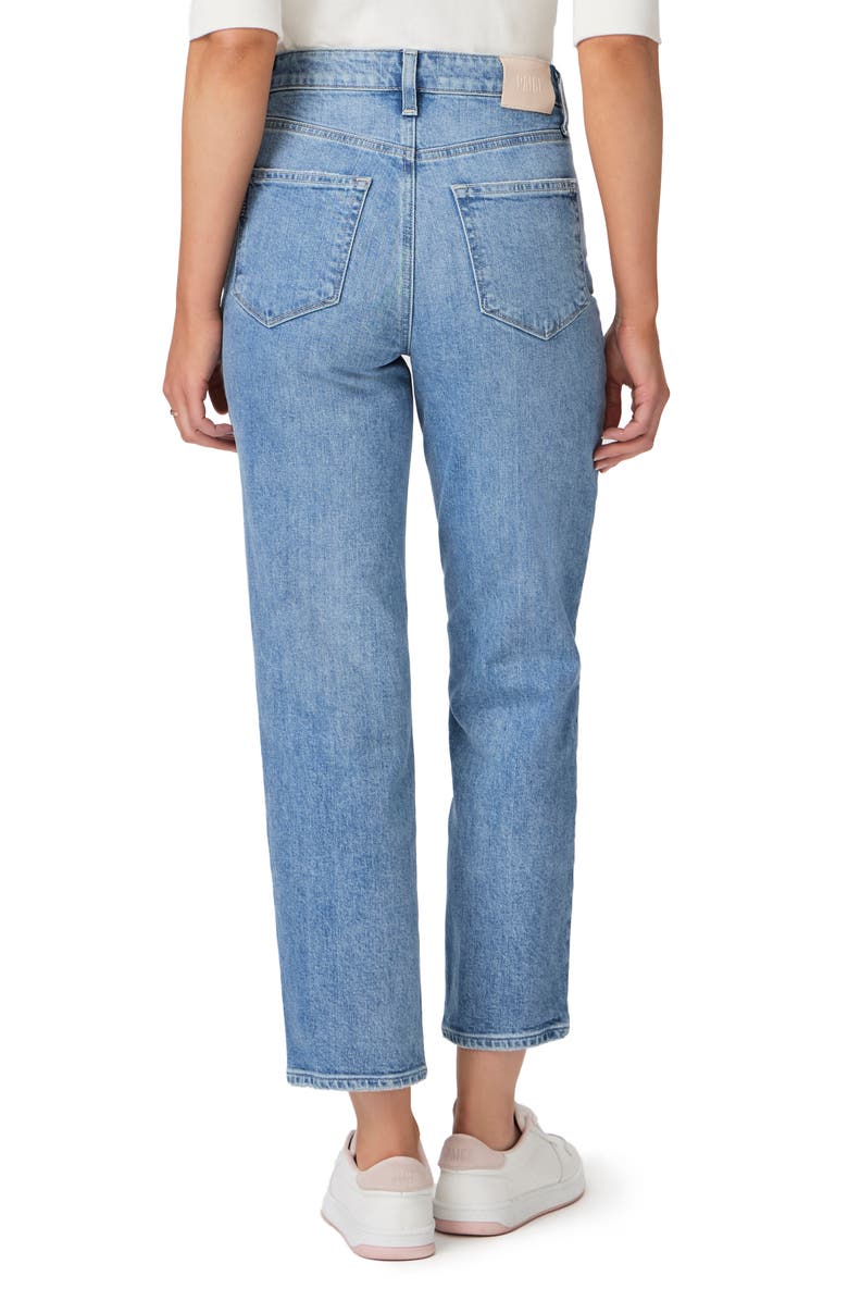 PAIGE Sarah High Waist Ankle Straight Leg Jeans, Alternate, color,