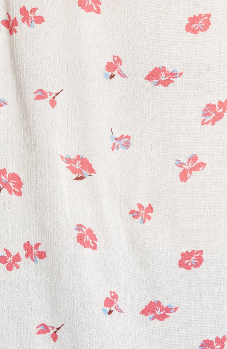 Caslon<sup>®</sup> Print Button Front Long Sleeve Top, Alternate, color,