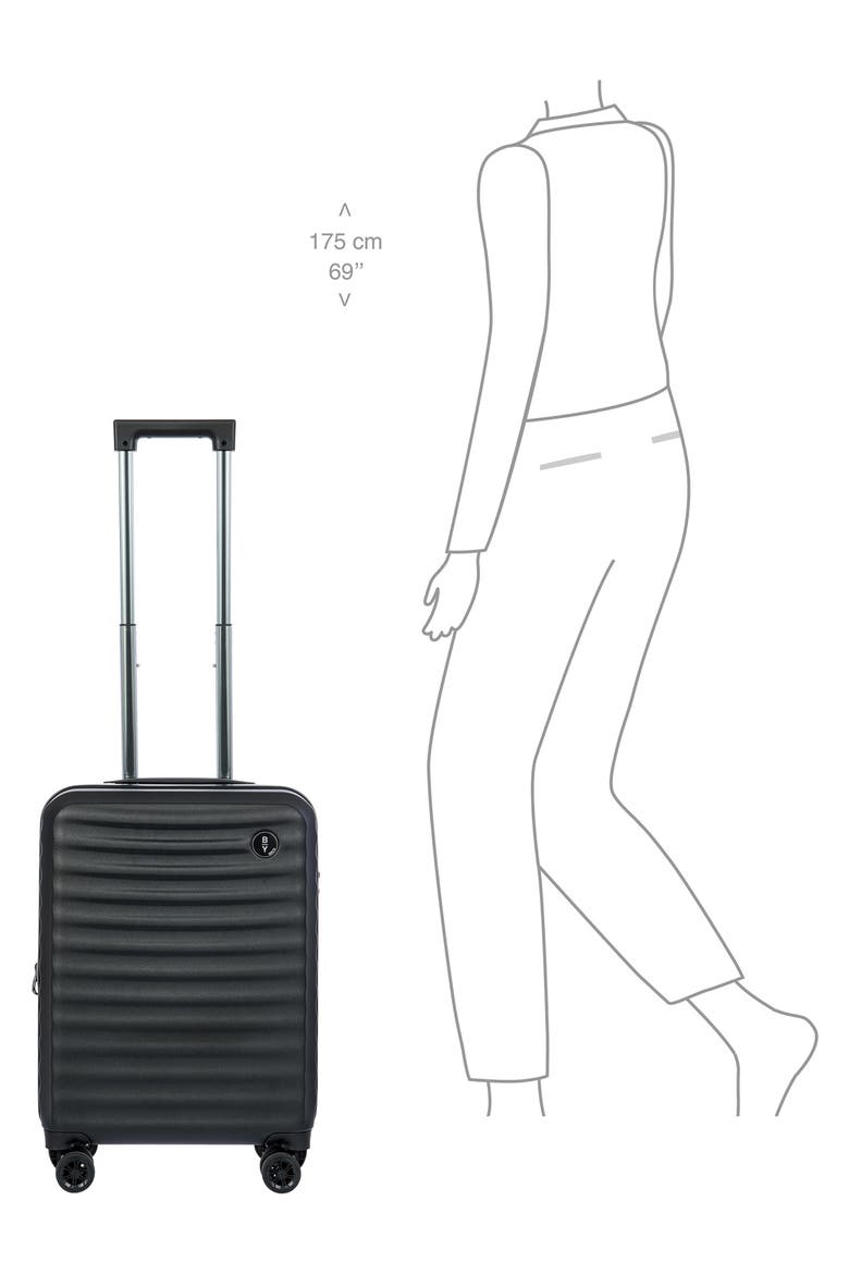 BY Bric's Nausicaa 21-Inch Expandable Spinner Suitcase, Alternate, color, BLACK