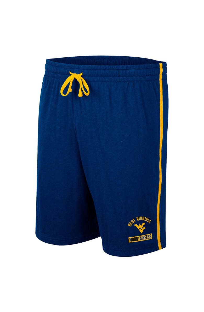 COLOSSEUM Men's Colosseum Navy West Virginia Mountaineers Thunder Slub Shorts, Alternate, color, 