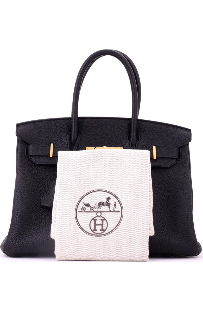Pre-Owned Hermes Birkin Handbag Black Togo with Gold Hardware 30, Alternate, color, Noir