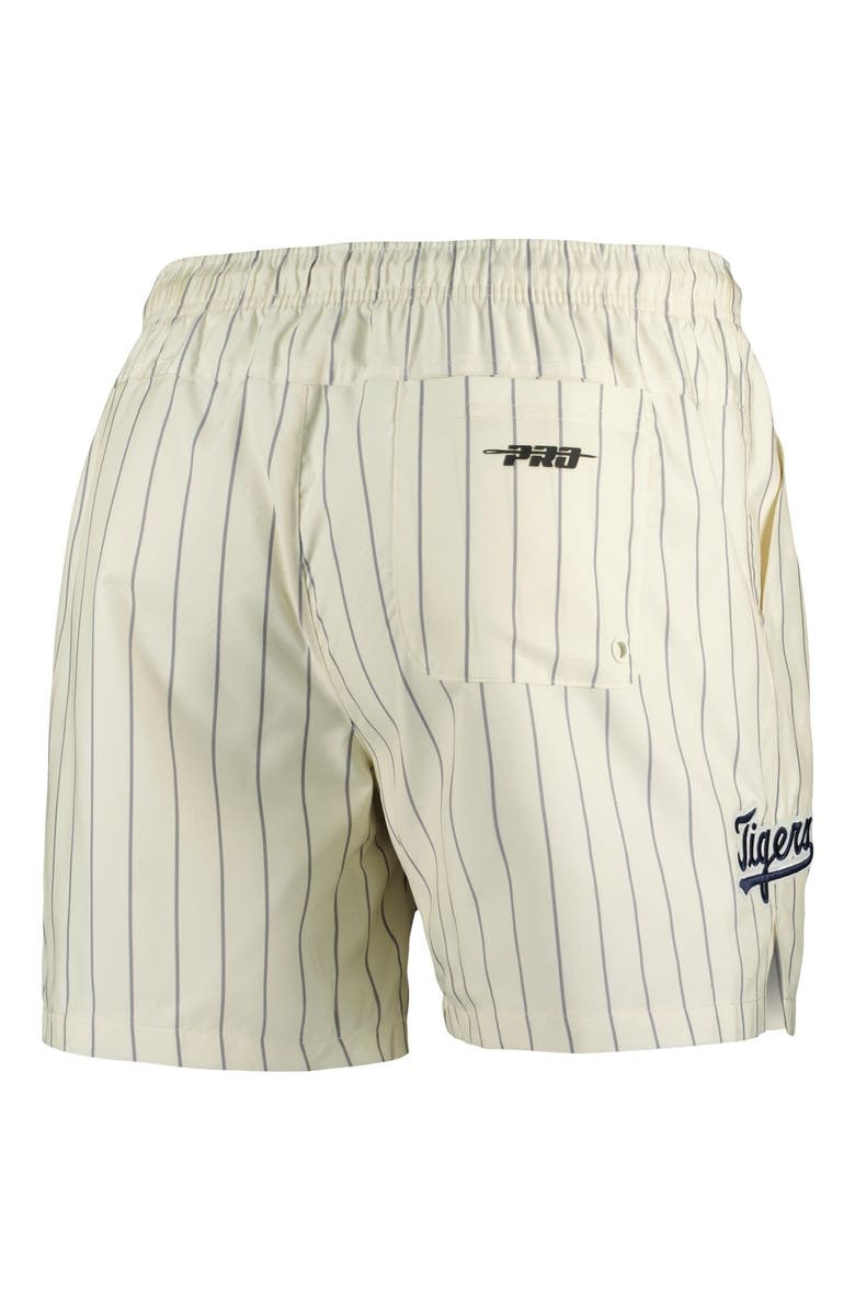 PRO STANDARD Men's Pro Standard Cream Detroit Tigers Pinstripe Retro Classic Woven Shorts, Alternate, color, 