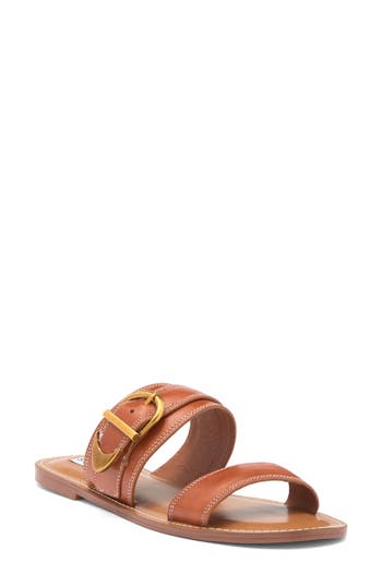Steve Madden Sivan Slide Sandal In Cognac