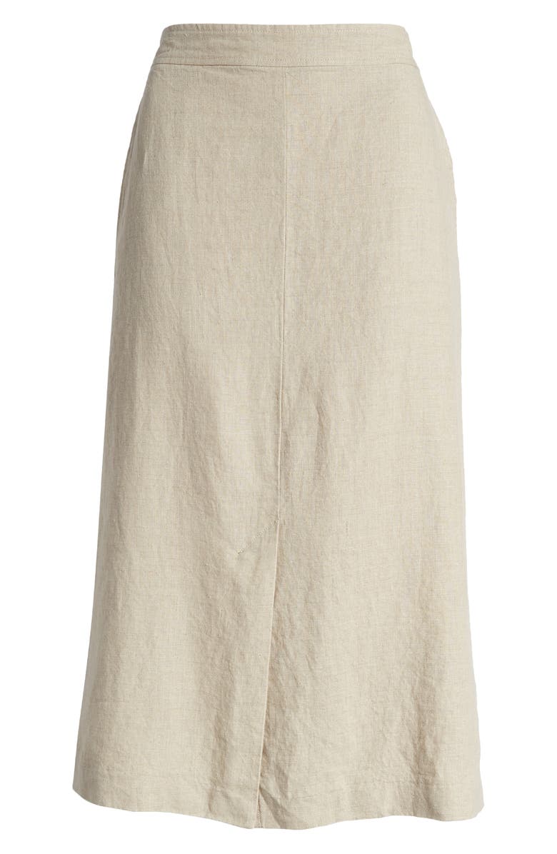 Masai Copenhagen Masalud Linen Skirt, Alternate, color, Natural