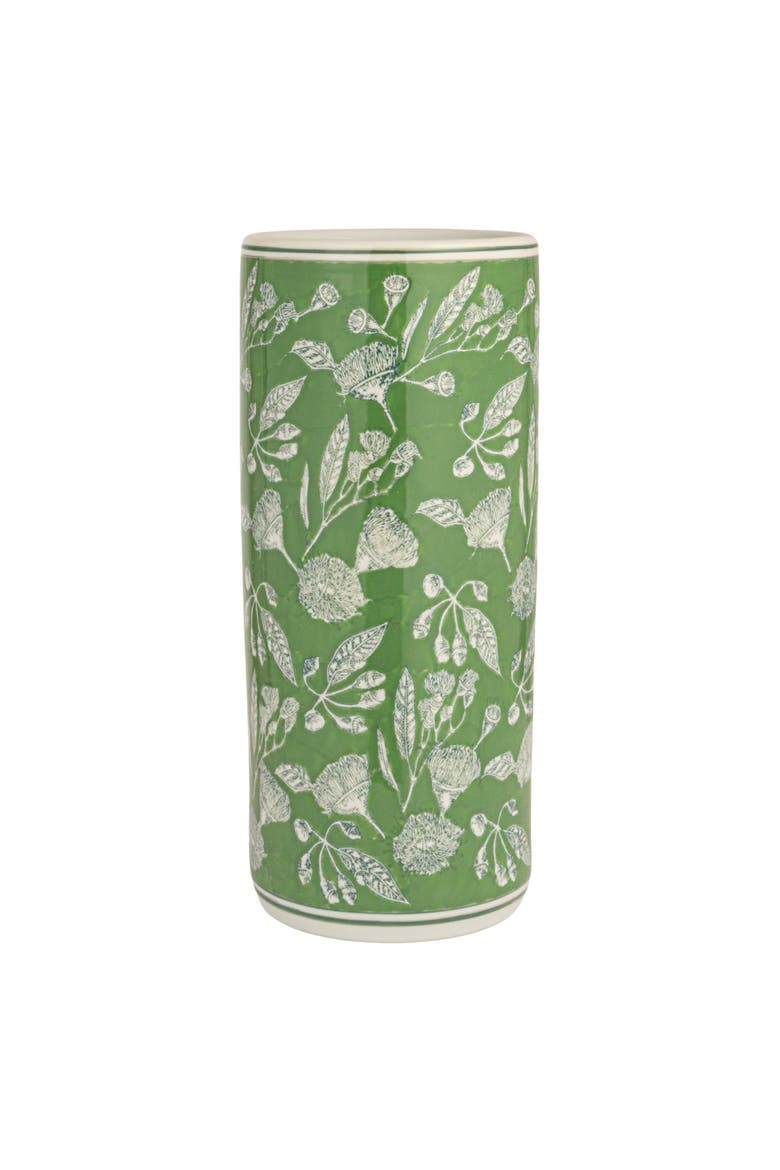 Green Ceramic Umbrella Stand, Alternate, color, Green