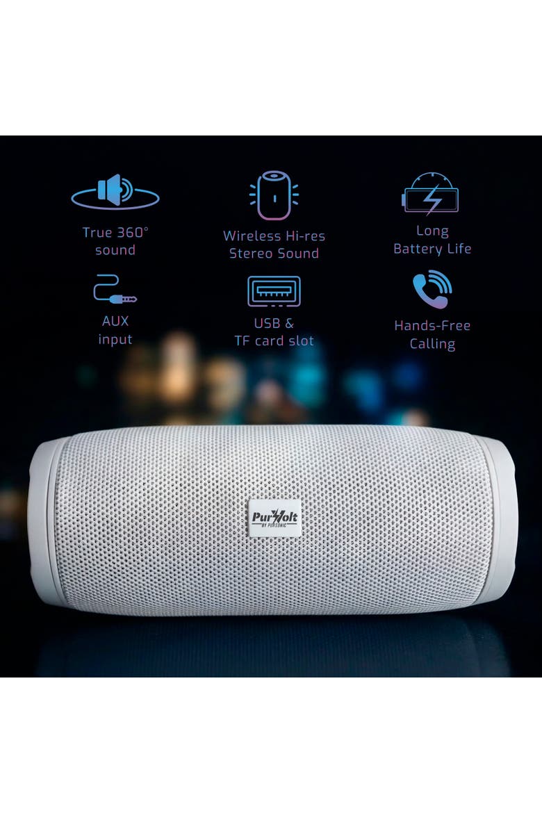 Peak Wireless Speaker & Waterproof Wireless Speaker Bundle, Alternate, color, White