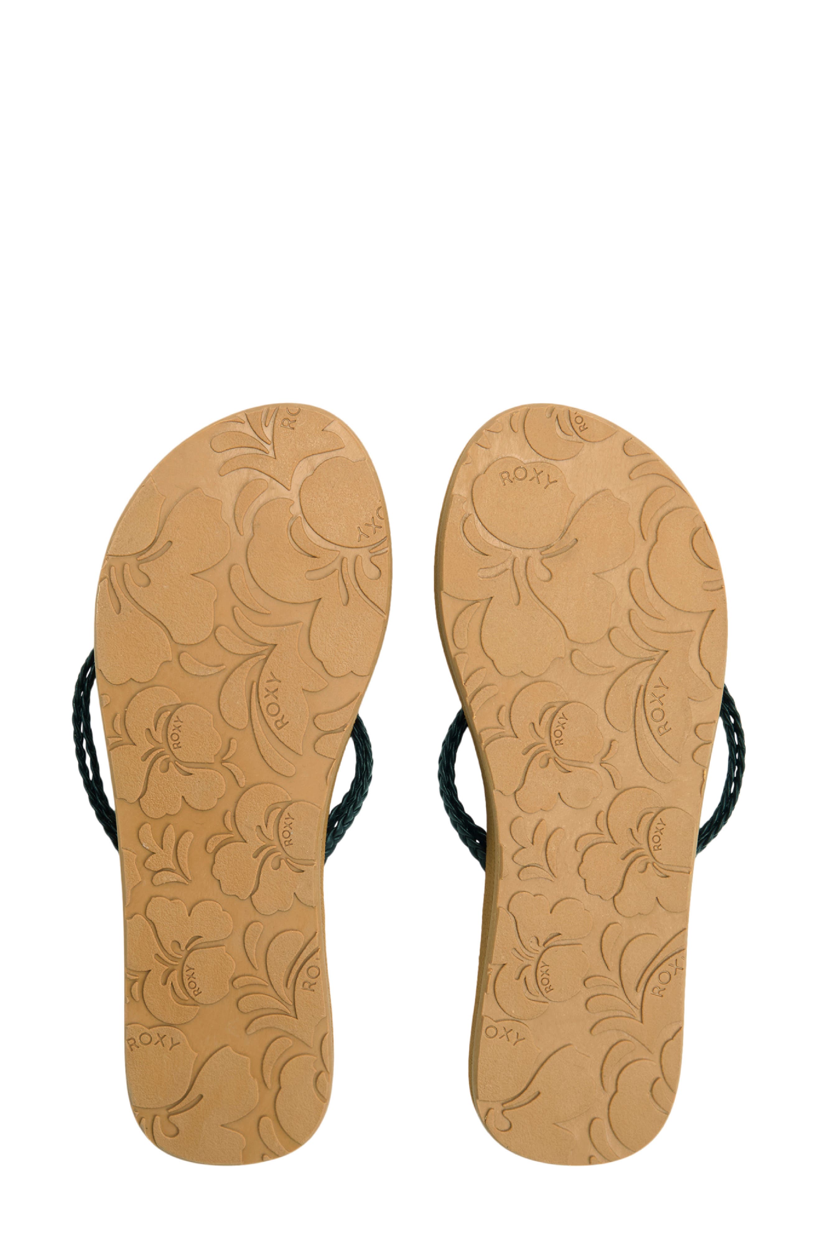 Roxy Costas Flip Flop, Alternate, color, Black