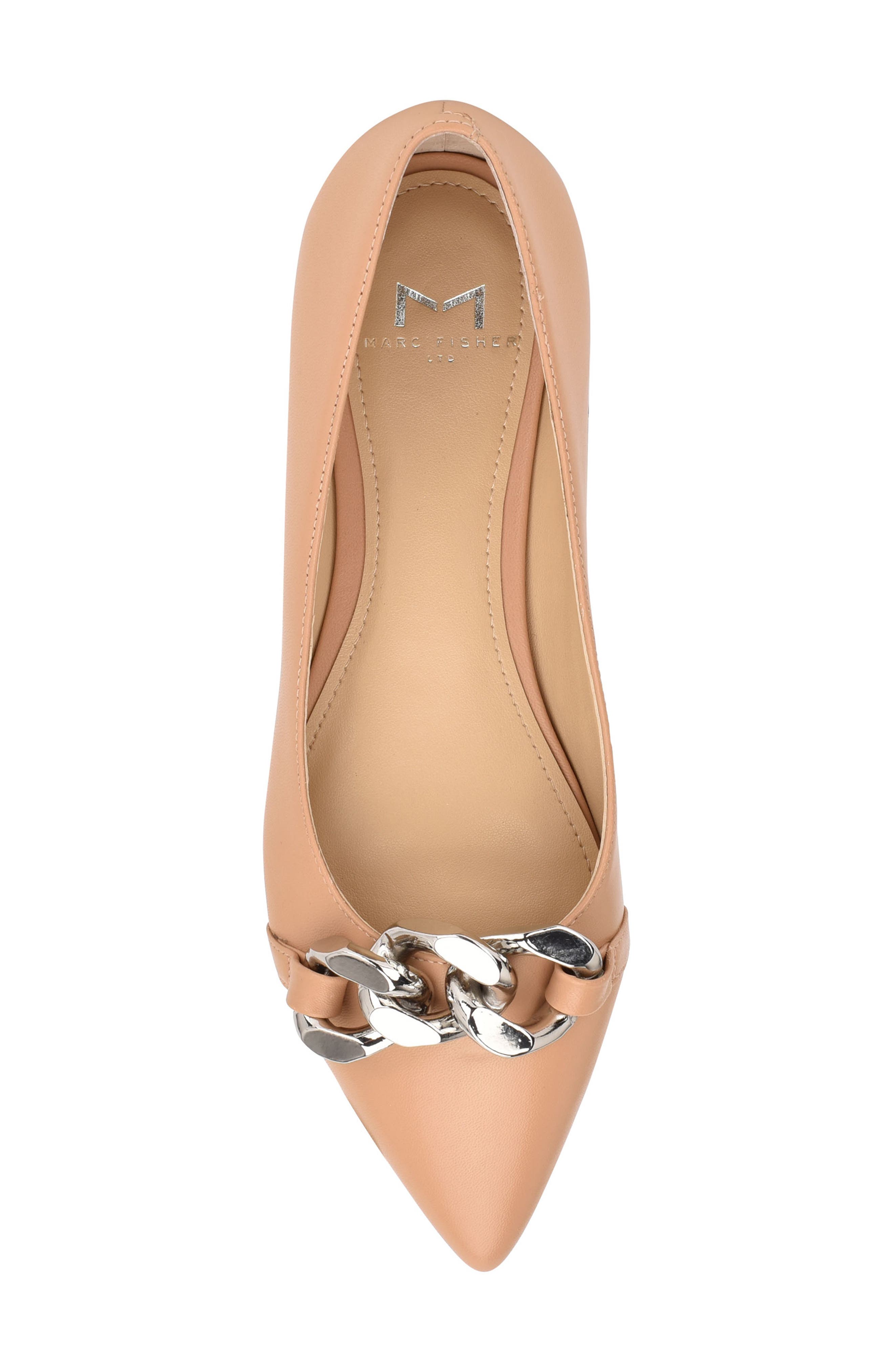 Seluna Flat, Alternate, color, NUDE LEATHER