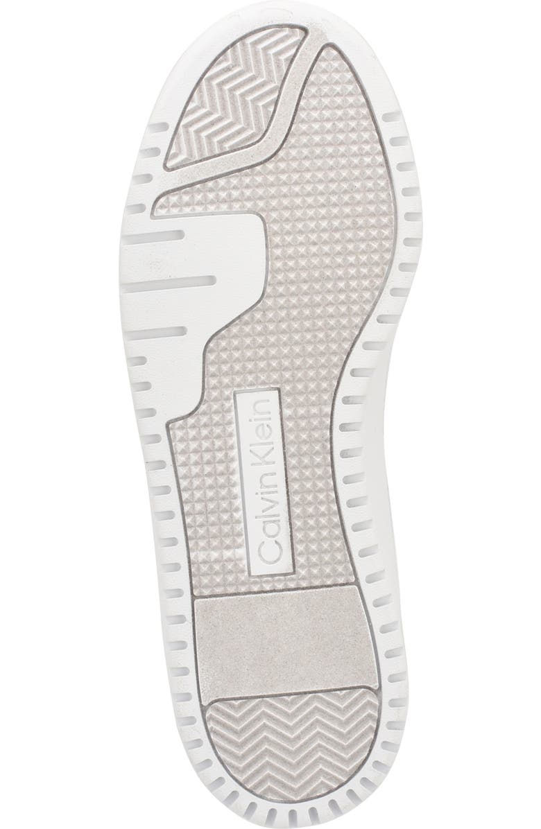 Calvin Klein Carlla Embossed Platform Sneaker, Alternate, color, White