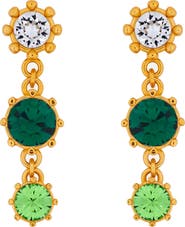 Oscar de la Renta Crystal Drop Earrings