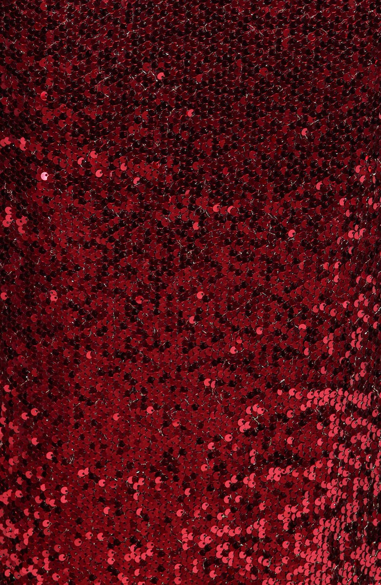 Petal & Pup Karley Sequin Maxi Dress, Alternate, color, Burgundy