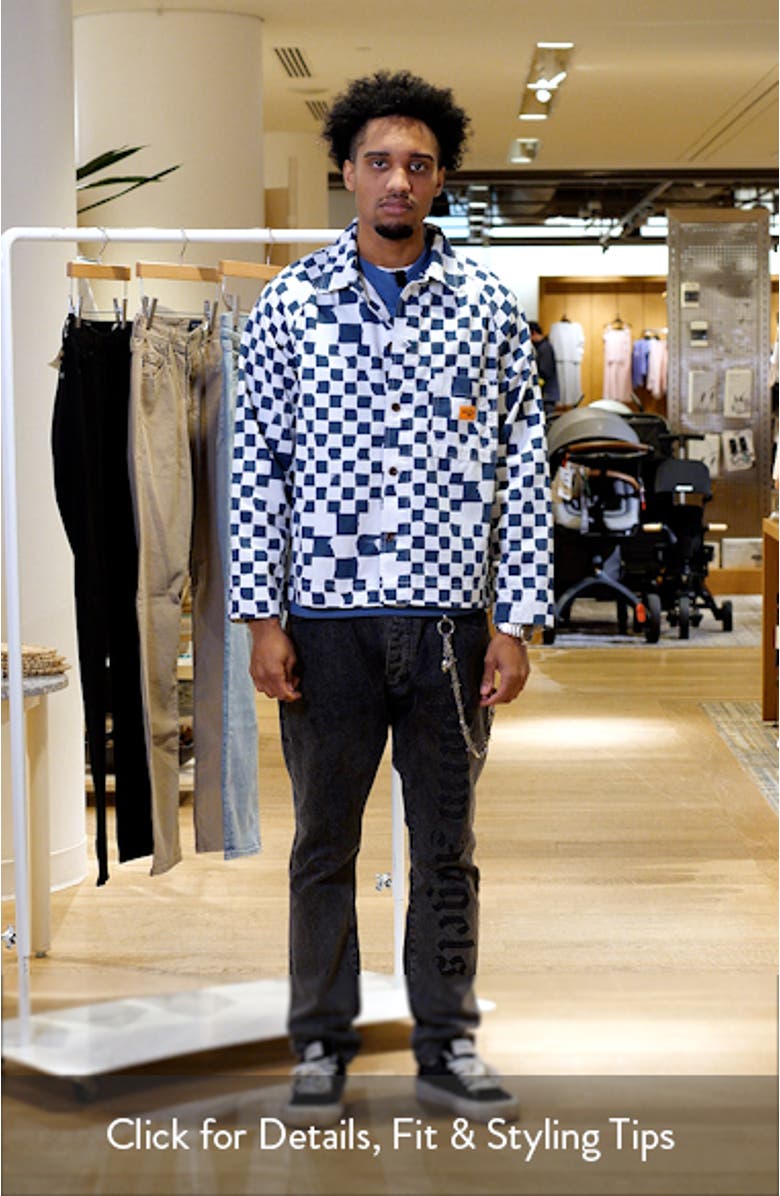 Organic Cotton Drill Printed Front of House Jacket, sales video thumbnail