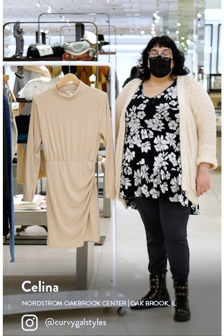 Long Sleeve Mock Neck Minidress video