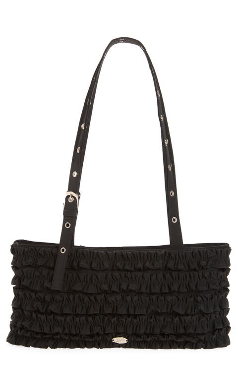 Sophia Ruffle Shoulder Bag