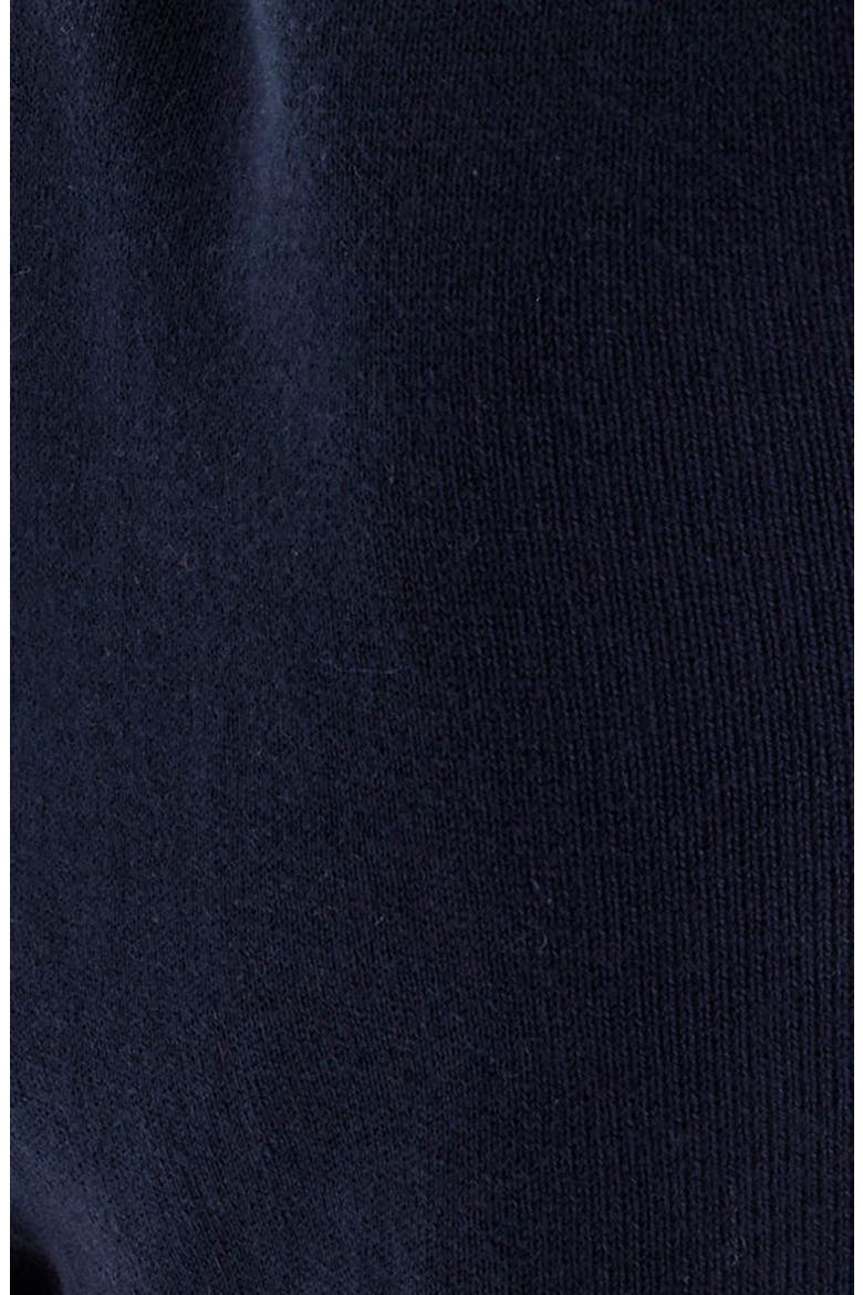 Ruffle V-Neck Sweater, Alternate, color, DEEP NAVY