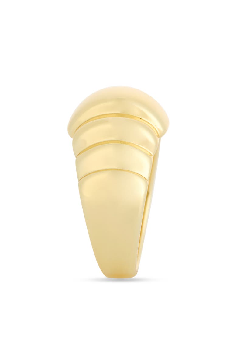 NORDSTROM RACK Demi Fine Ribbed Dome Ring, Alternate, color, Gold