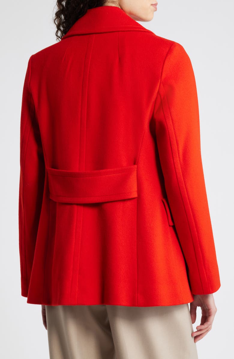 Fleurette Ali Wool Peacoat, Alternate, color, Lava
