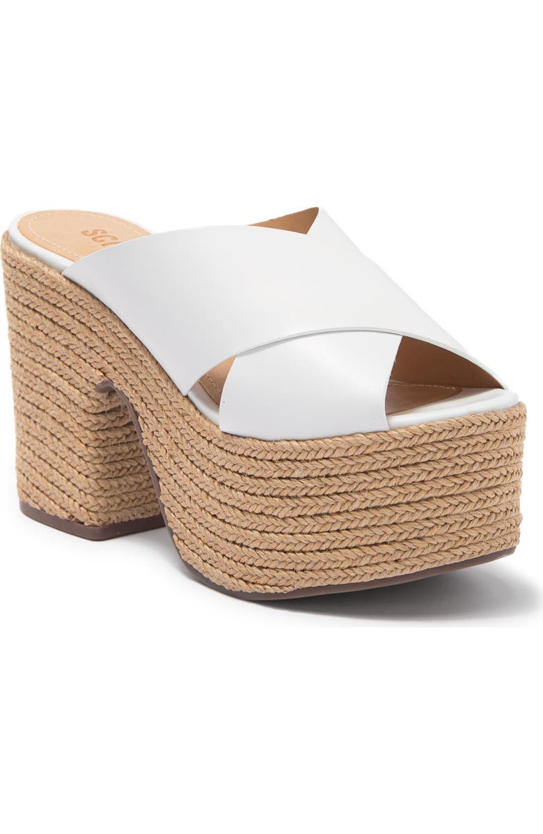 Schutz Lora Platform Espadrille Mule Sandal, Main, color,