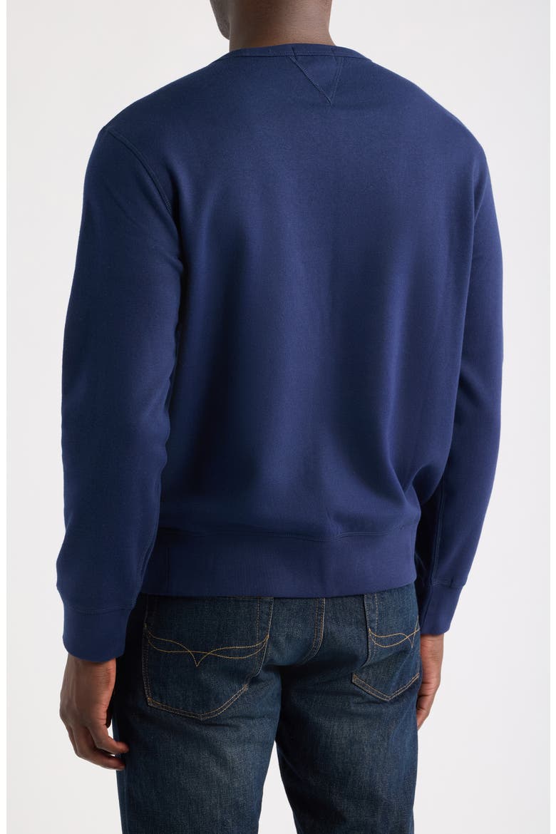 Fleece Crewneck Sweatshirt, Alternate, color, NAVY