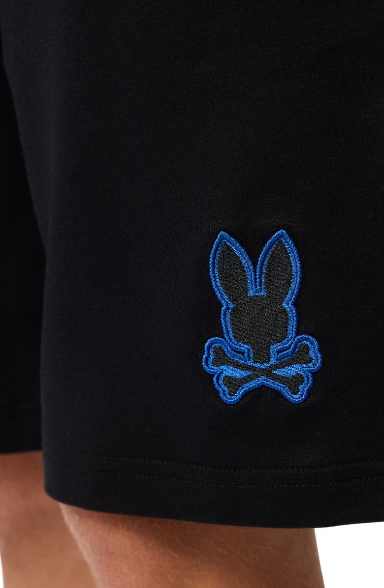 Psycho Bunny Kids' Walter Lightweight Sweat Shorts, Alternate, color, Black