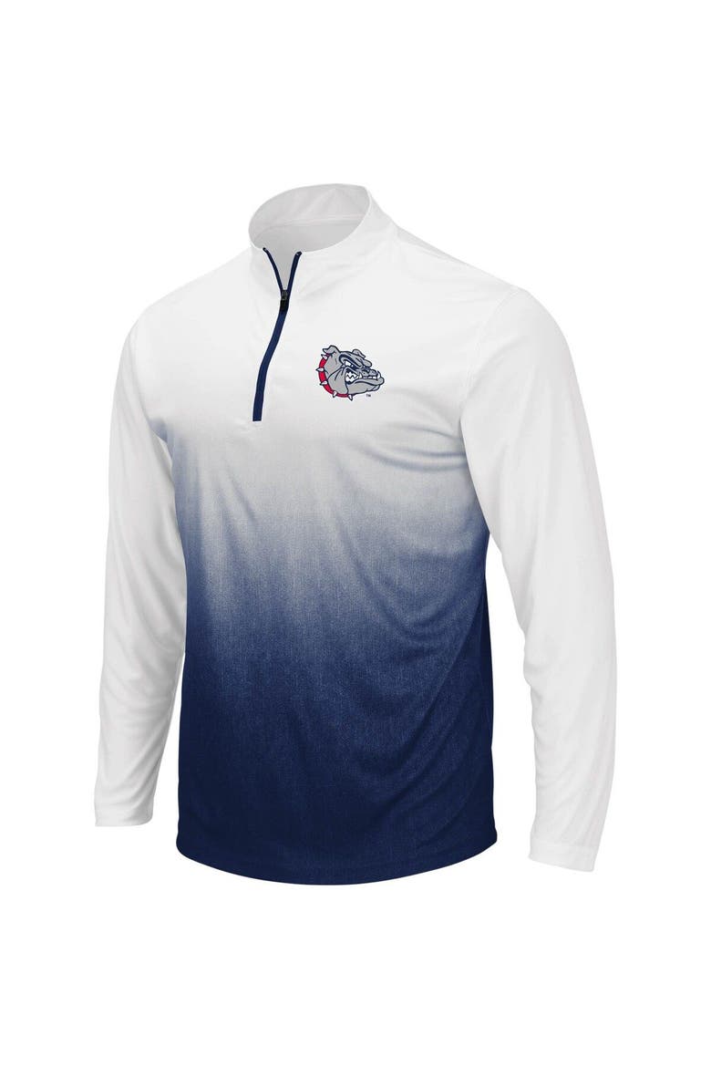 Men's Colosseum Navy Gonzaga Bulldogs Magic Team Logo Quarter-Zip Jacket, Alternate, color, Navy