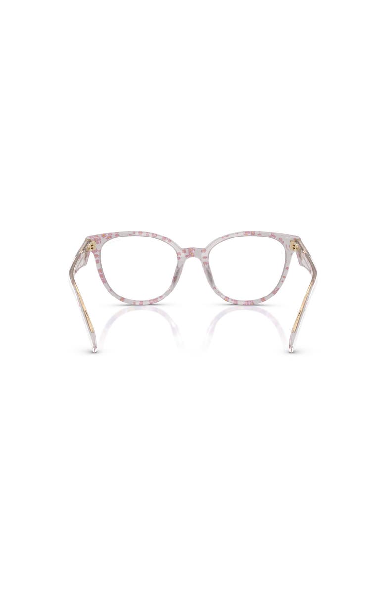 COACH 51mm Round optical glasses, Alternate, color, Pink