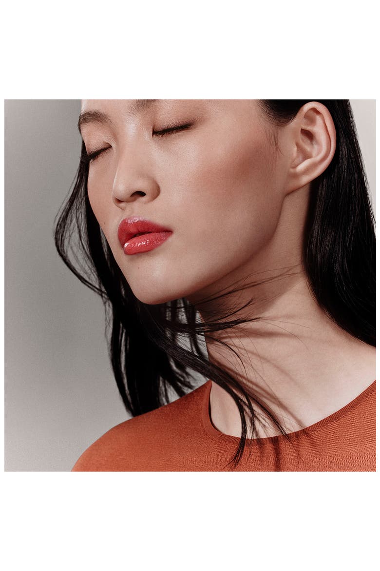 Rouge Hermès - Shiny Lipstick in 72 Rouge Bruni (Limited Edition), Alternate, color, 72 ROUGE BRUNI