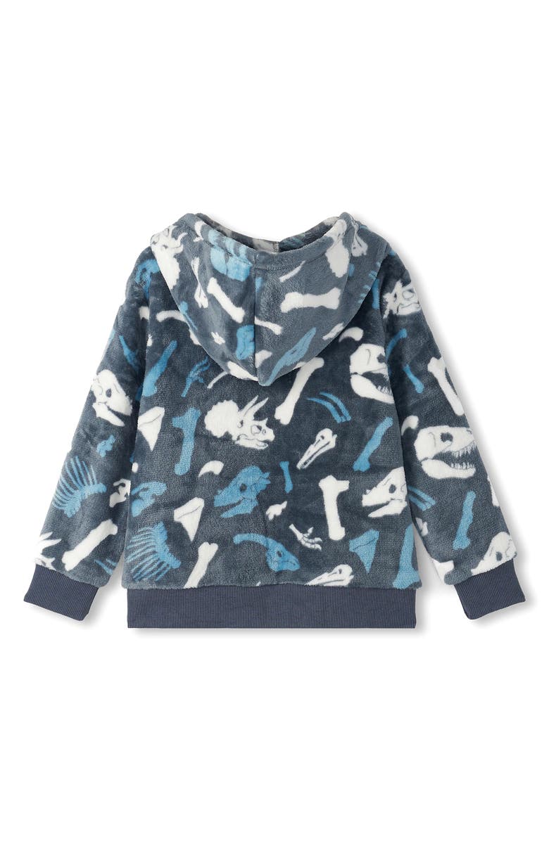 Hatley Kids' Dino Fossils Fleeze Zip Hoodie, Alternate, color,