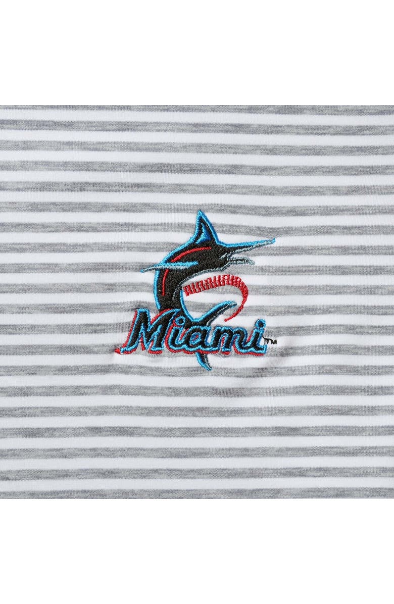 vineyard vines Men's Vineyard Vines Gray Miami Marlins Heathered Winstead Sankaty Polo, Alternate, color, 