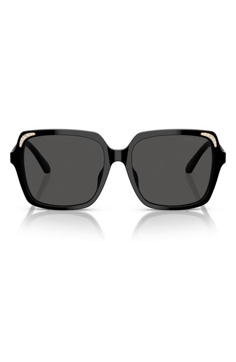 56mm Square Sunglasses