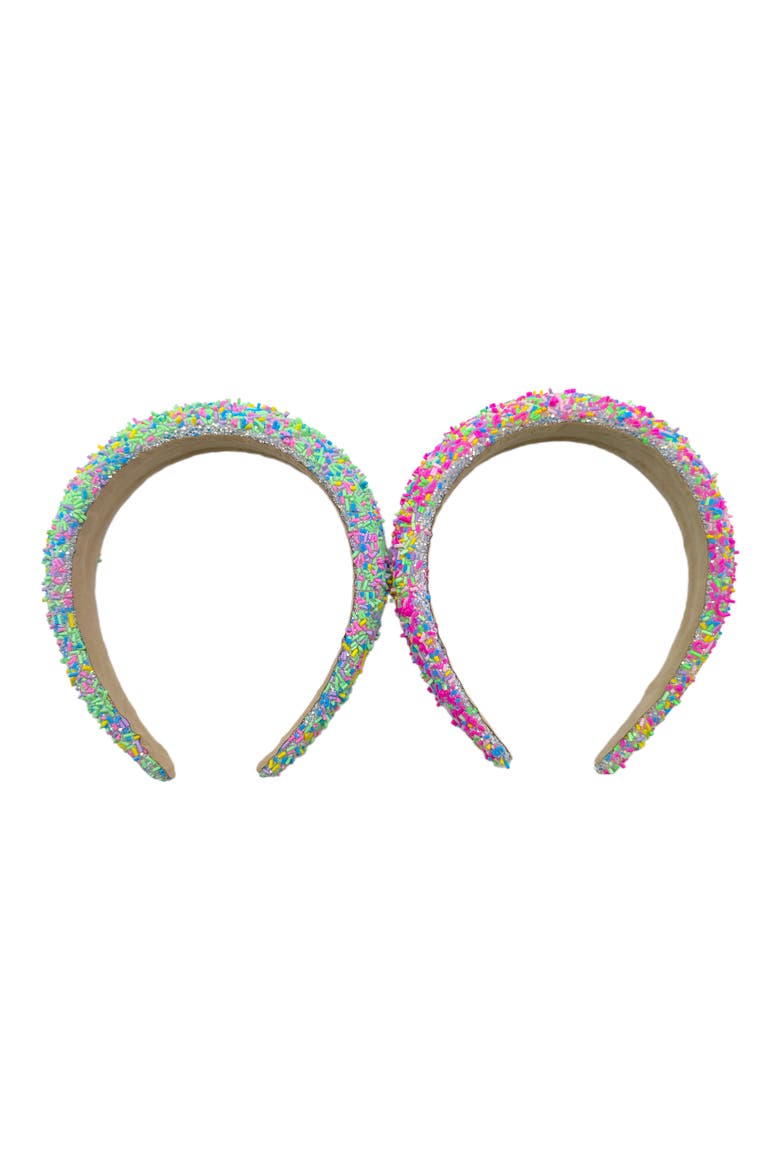 Kids' 2-Pack Sprinkle Headbands, Main, color, PINK/GREEN