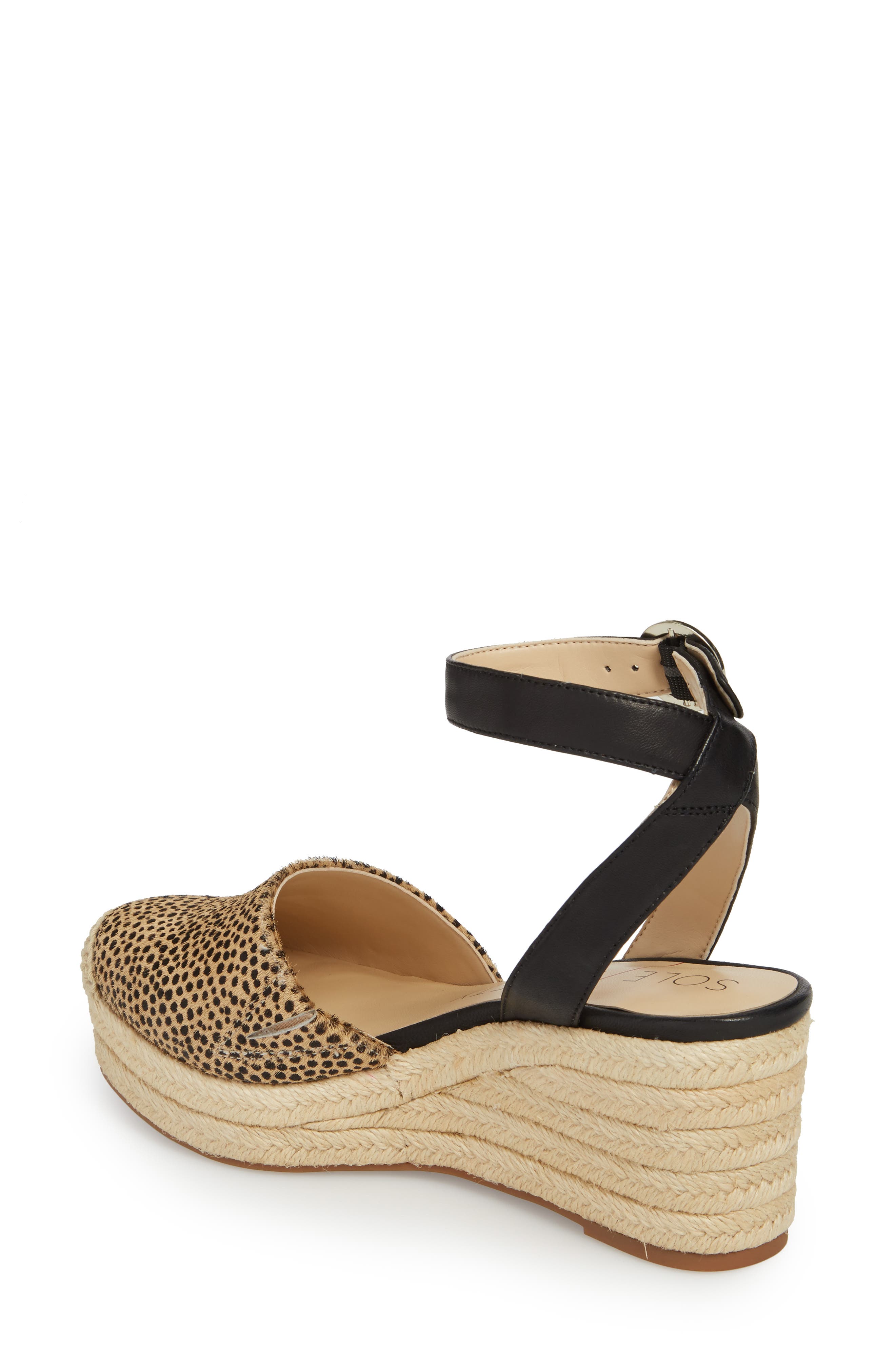 Channing Espadrille Sandal, Alternate, color, DOTTED HAIRCALF