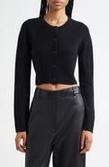LOULOU DE SAISON Zephir Crop Cashmere Cardigan