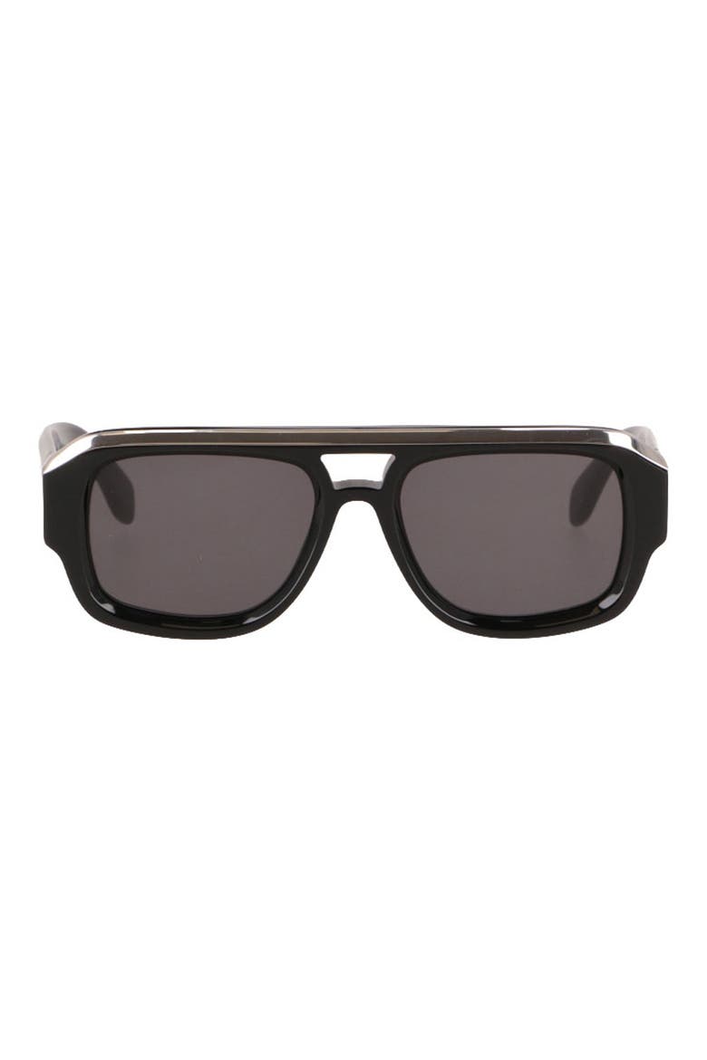 Stockton Shield Sunglasses, Main, color, BLACK DARK GREY