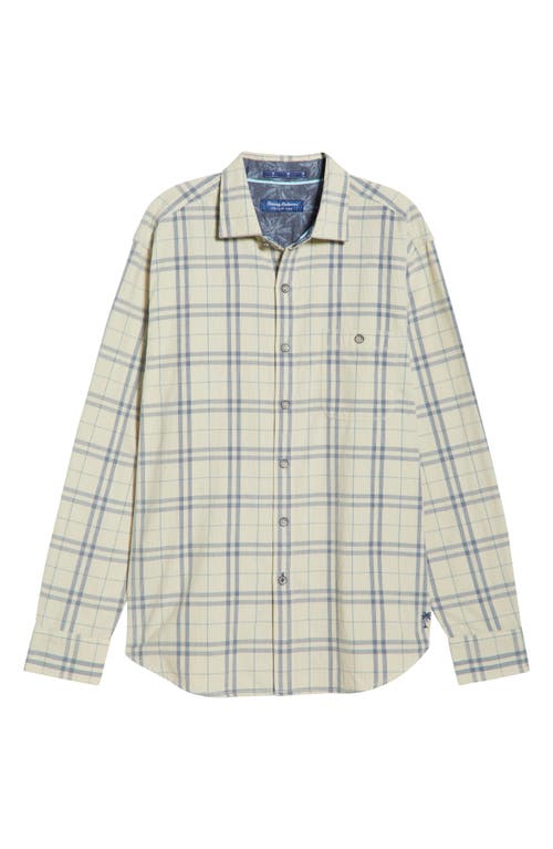 Tommy Bahama Coastline Cord Indio Plaid Cotton Corduroy Button-up Shirt In Green