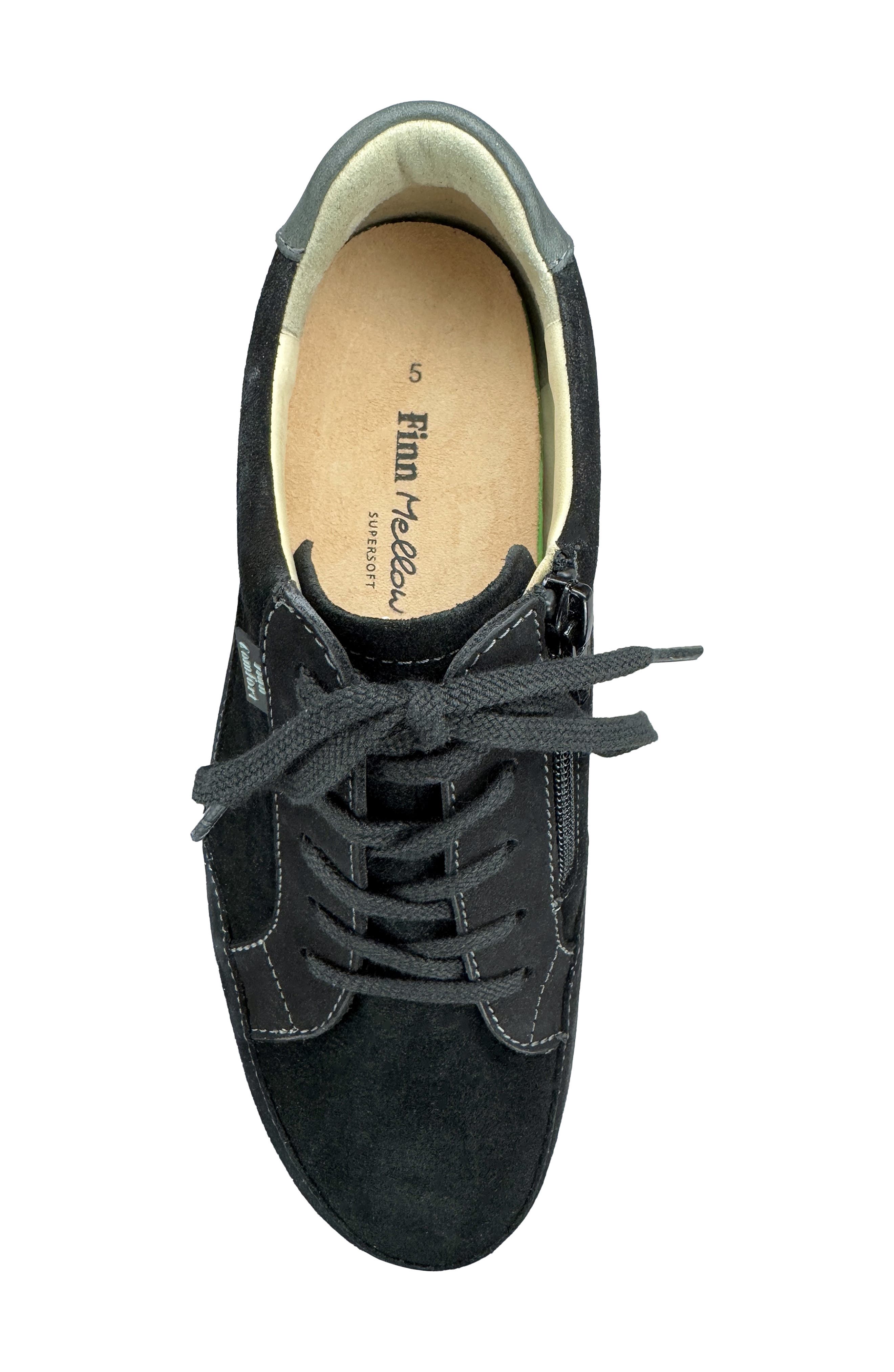 Finn Comfort Prato Sneaker, Alternate, color, Black Dark Grey